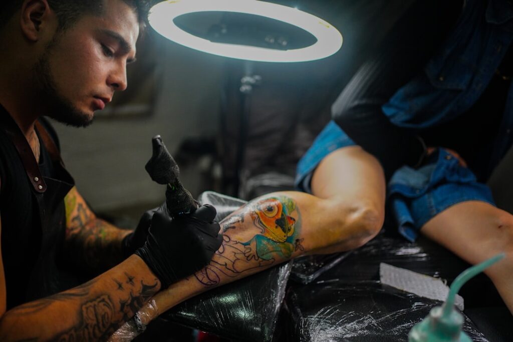 Photo tattoo pain management