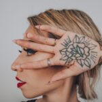 Photo geometric tattoos
