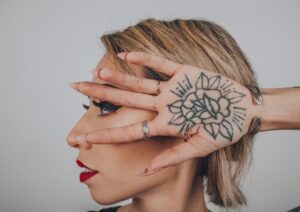 Photo geometric tattoos