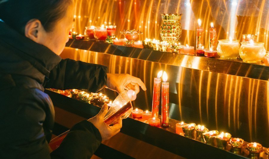 Photo ritual liniștitor de seară