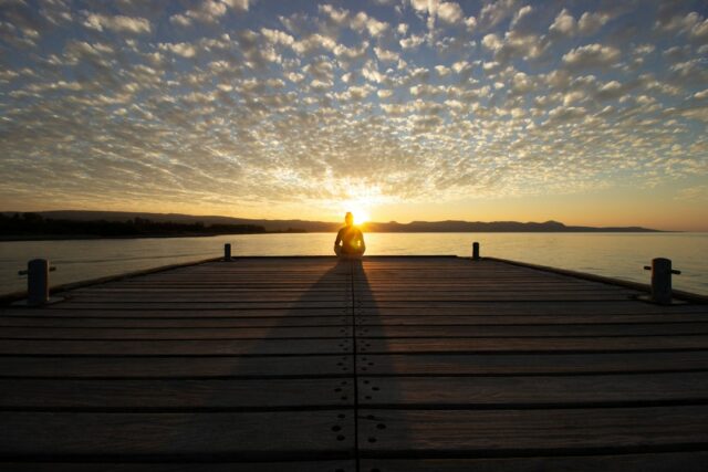 Photo accepting peaceful days