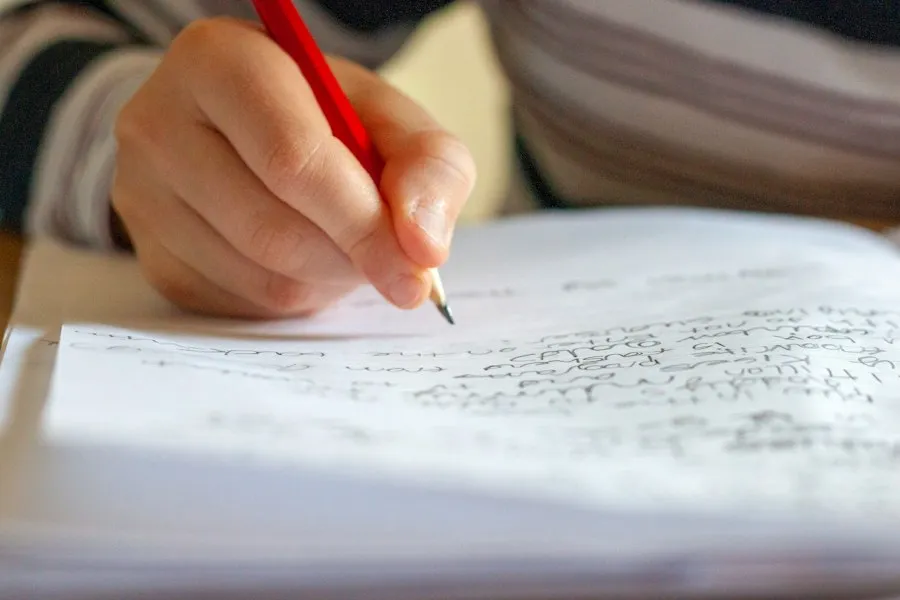 Photo regular handwriting tips